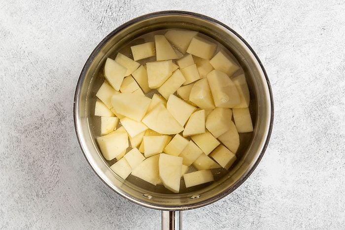 potatoes in a pan