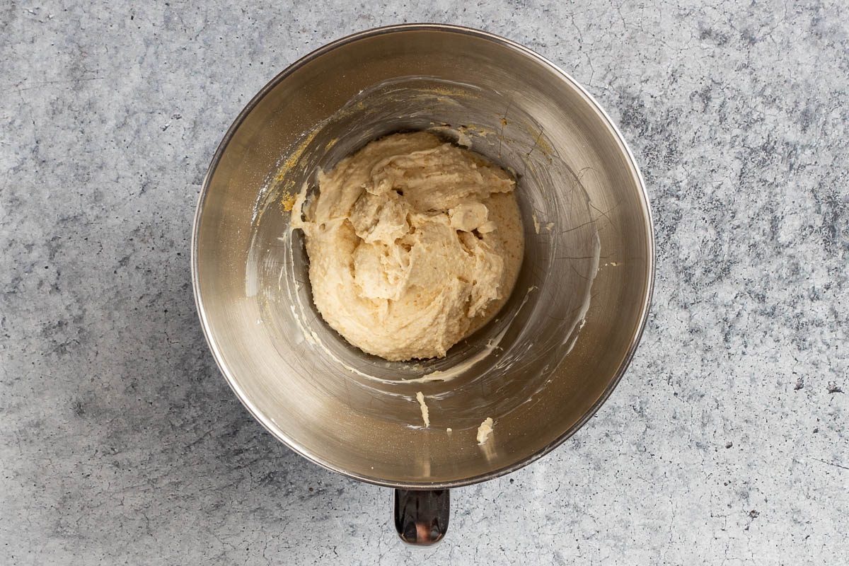 mixing the Cheesecake Mixture.