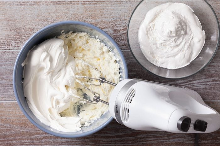 Beaten cream cheese mixed with marshmallow creme