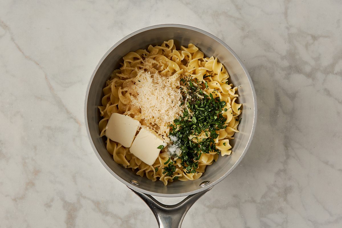 Dress the pasta