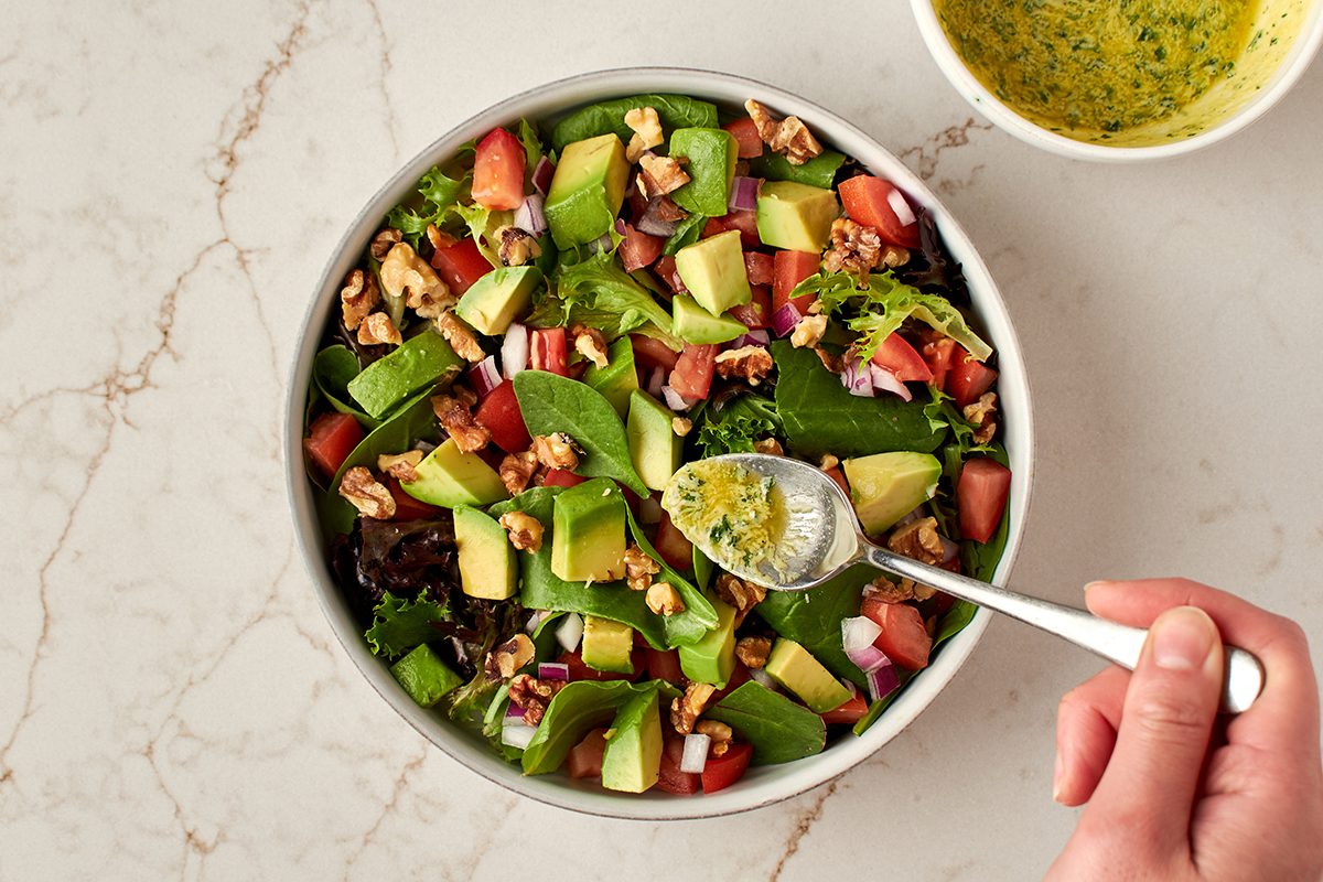Dress the salad