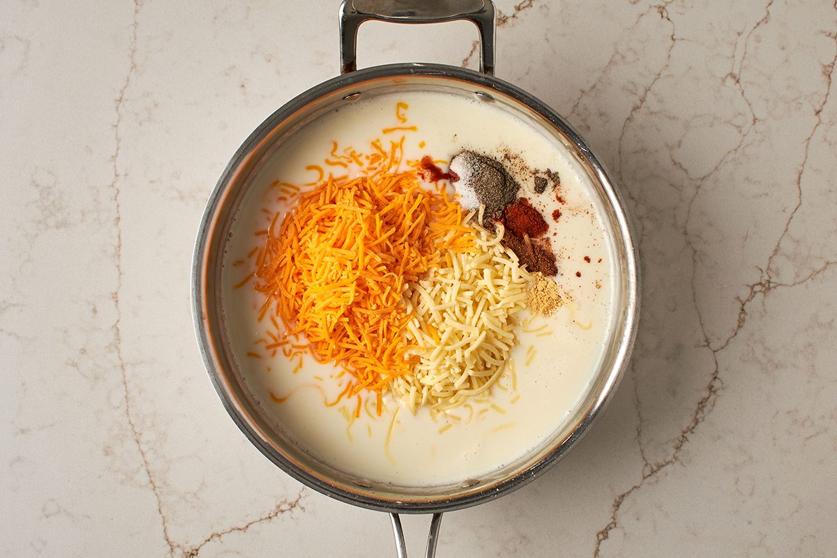Make cheese sauce