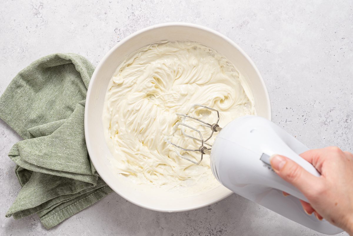 Cheesecake Mix Inside Bowl