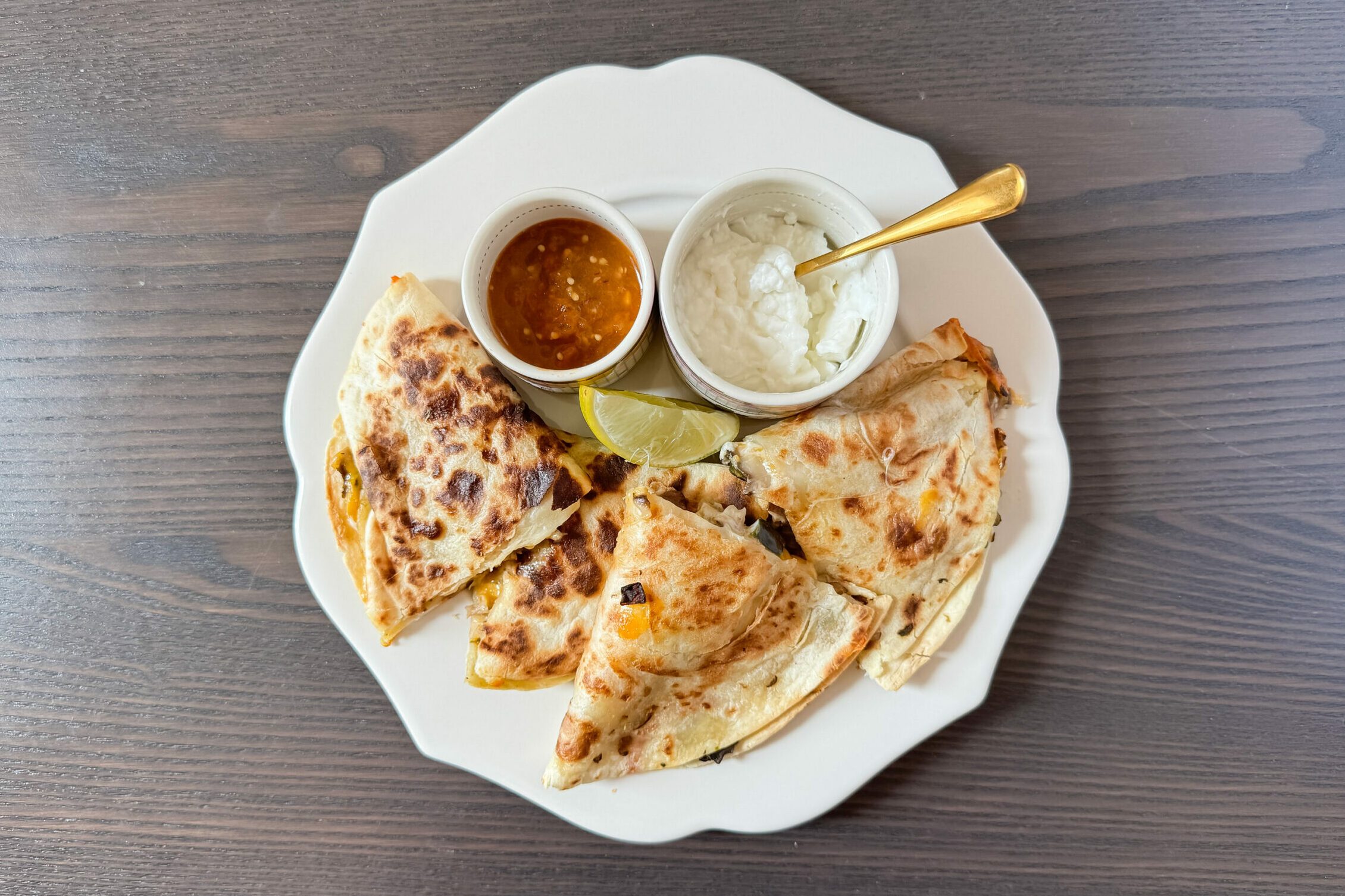 Prepared Mushroom Quesadilla