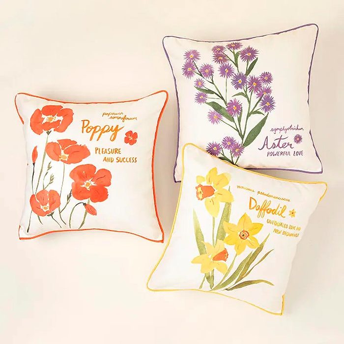 Birth Month Flower Pillow