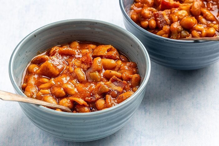 Taste of Home Pinto Bean Recipe photo of two bowls full of pinto recipe.