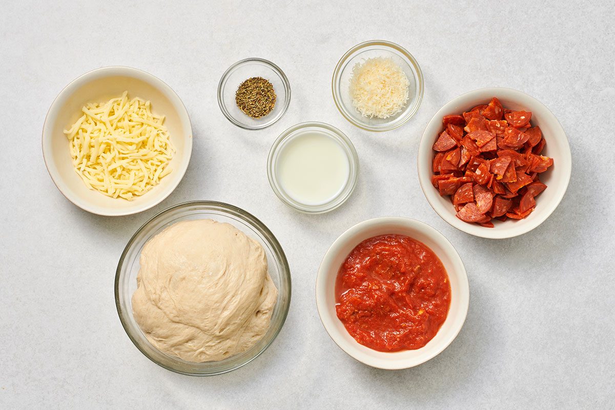 Ingredients for Pepperoni Calzone