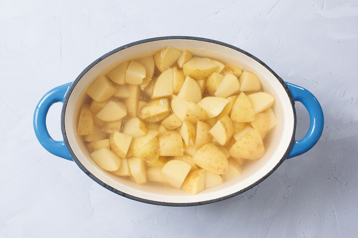 Boiled potatos