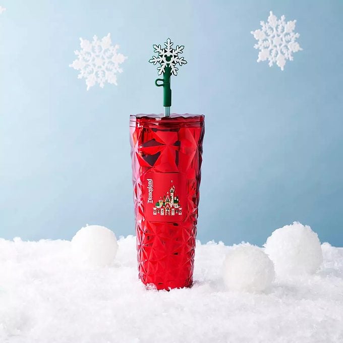 Walt Disney World Holiday Starbucks Travel Tumbler – Red