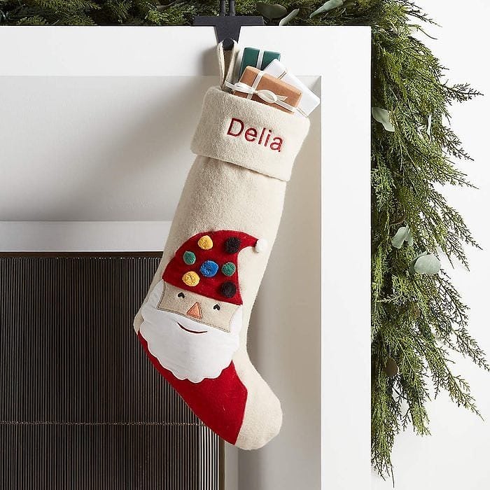 Felt Kids Personalized Christmas Stockings Ecomm Via Crateandbarrel.com 