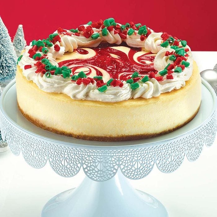 Juniors Strawberry Christmas Cheesecake