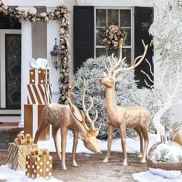 Standing Regal Reindeer Ecomm Frontgate.com 