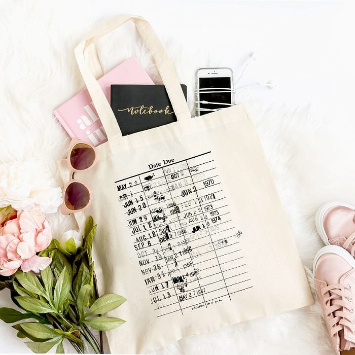 Toh Ecomm Library Card Tote Bag Via Etsy.com 