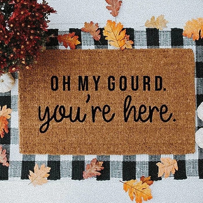 Fall Welcome Mat Oh My Gourd Ecomm Via Etsy.com E1663603136569