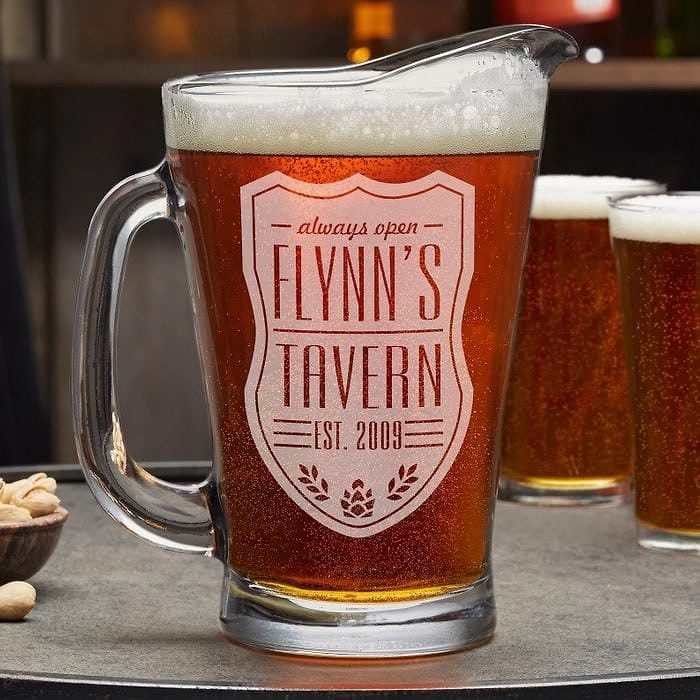 Personalized Beer Pitcher Gifts Ecomm Via Etsy.com 