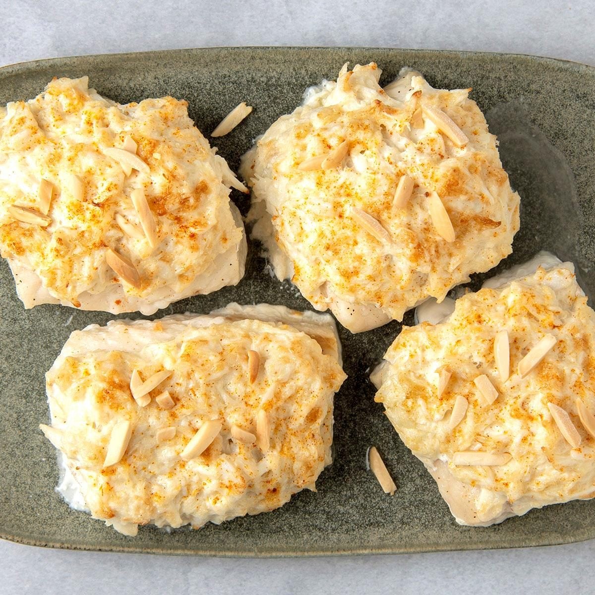 Fish with Crabmeat Topping