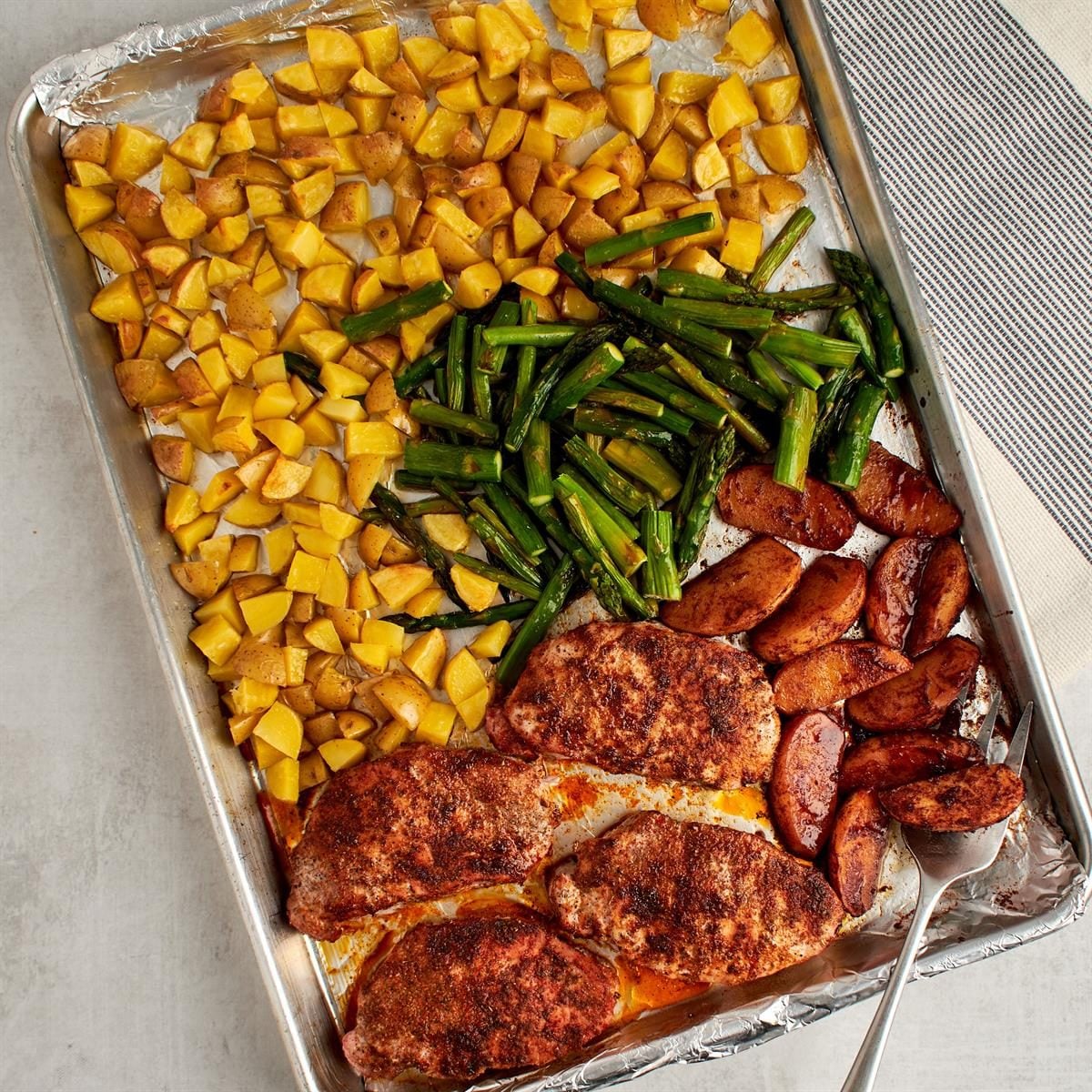 Pork Chops and Asparagus