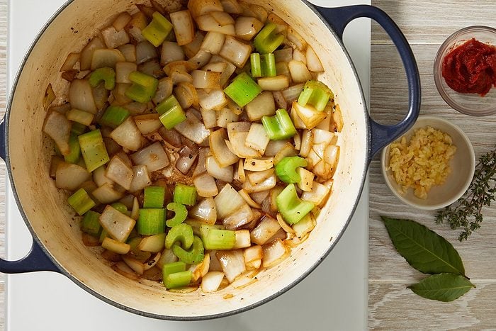 onions, celery and 1/2 teaspoon salt to the same pan