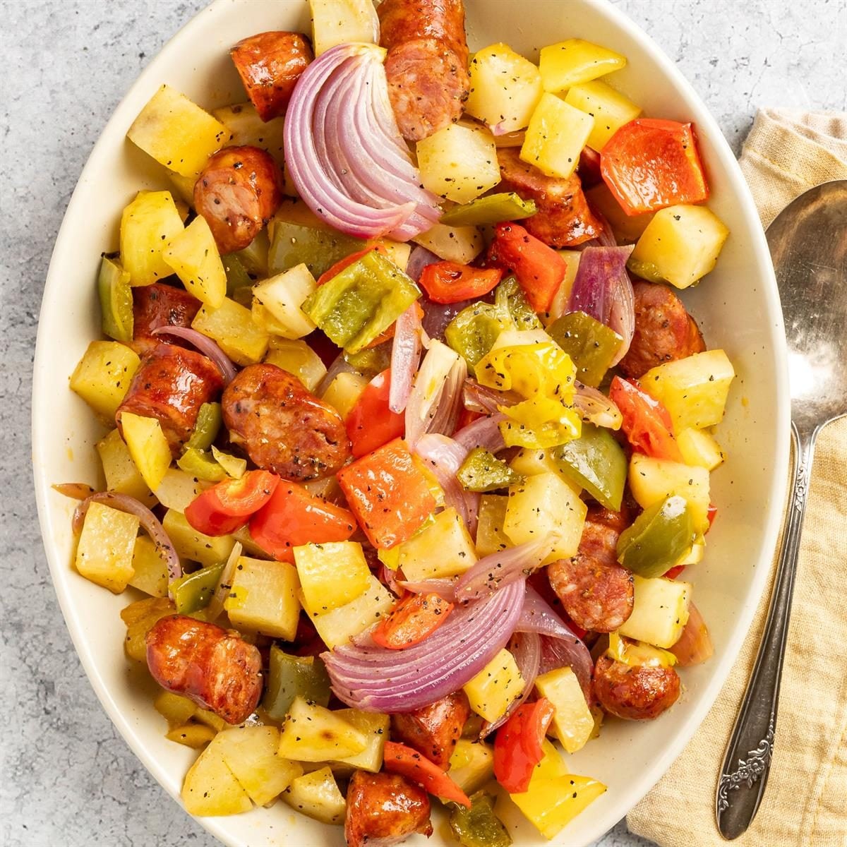 Andouille Sausage and Peppers