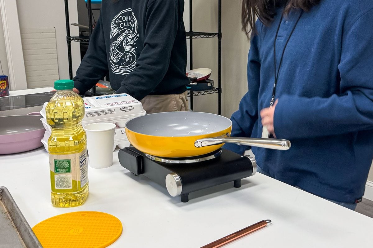 Caraway Pan Testing