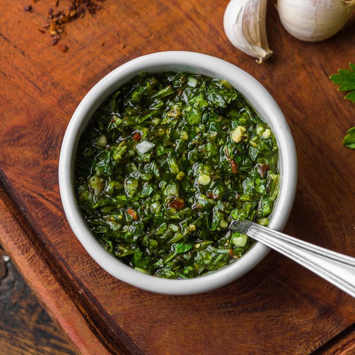 Argentinian chimichurri sauce