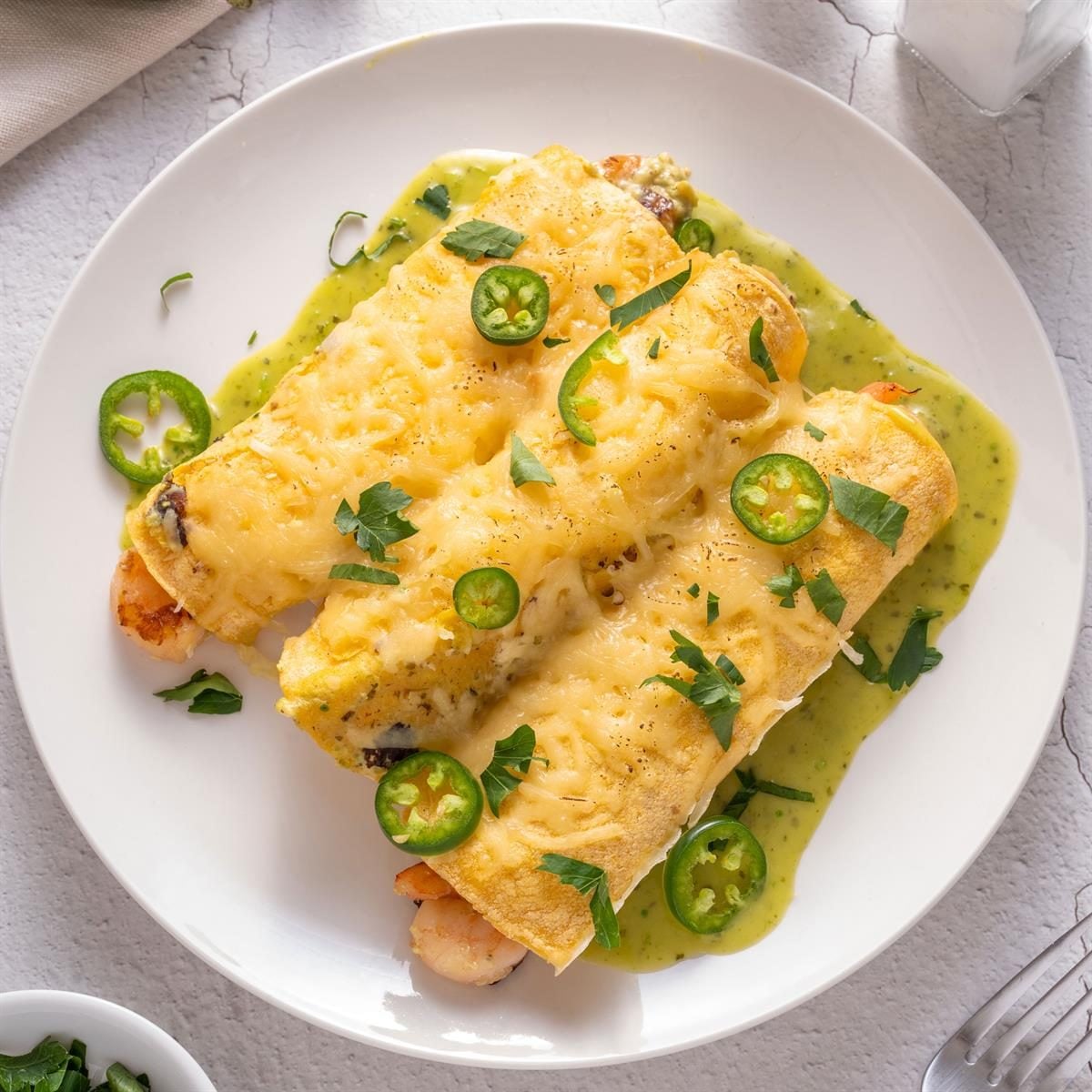 Seafood Enchiladas