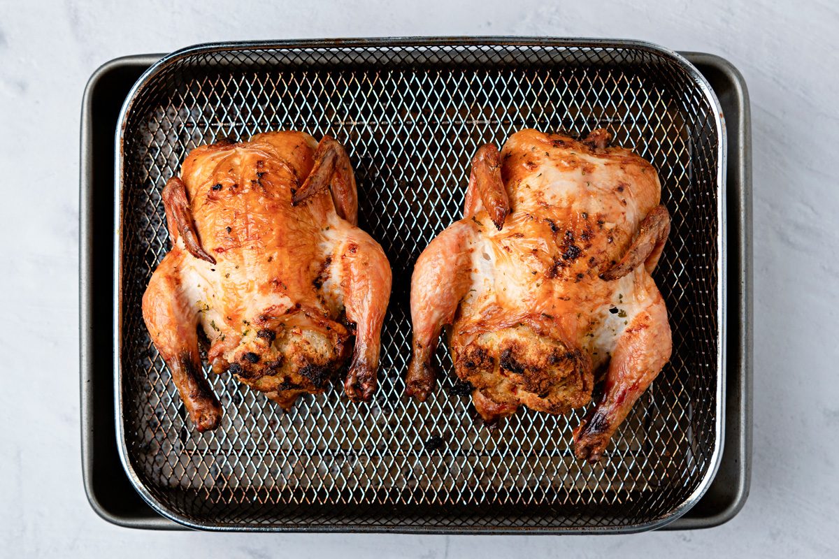 baked stuffed hens