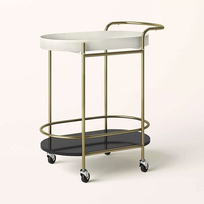 Kate Spade Bar Cart on a tan background