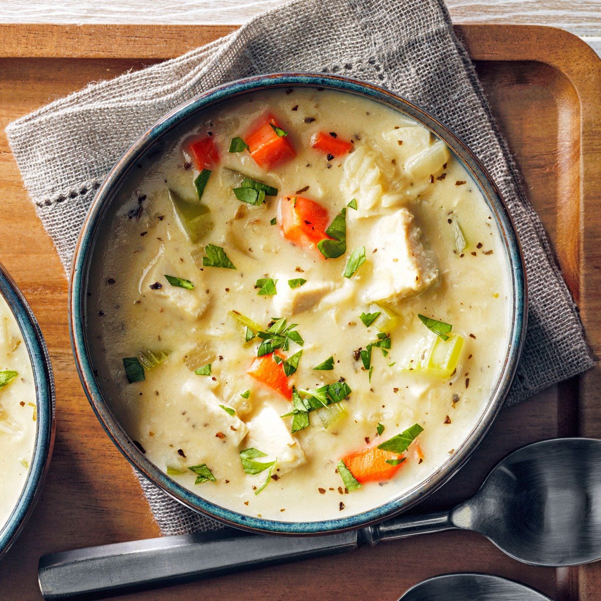 Creamy Chicken And Rice Soup