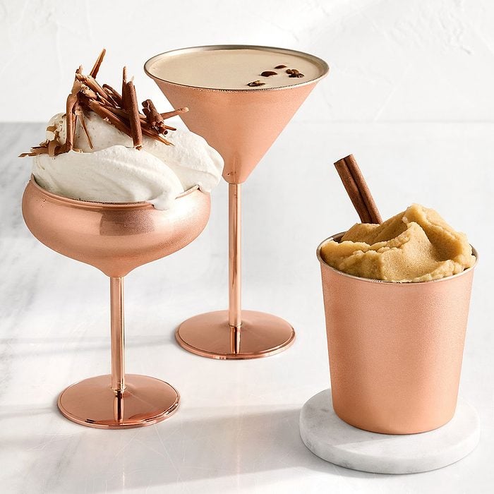 Copper Coupe Glasses Set