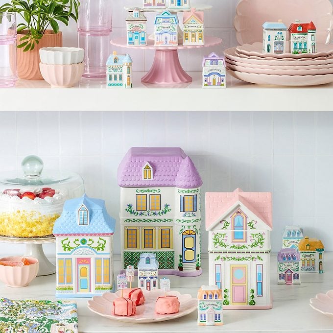Lenox Village House Canisters
