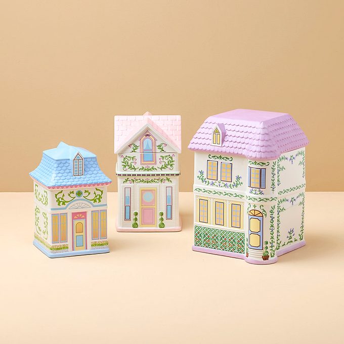 Lenox Village House Canisters