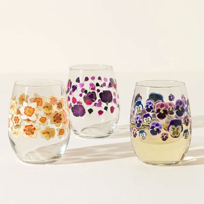 Best Christmas Gift Ideas For Her Birth Month Flower Printed Glass Merchant