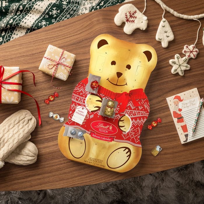 Lindt Holiday Chocolate Sweater Teddy Bear Advent Calendar
