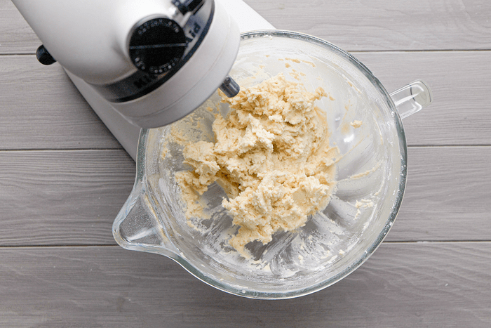 Creamed mixture for Raspberry Ribbon Cookies