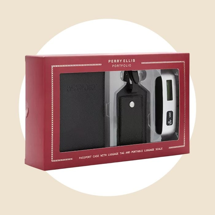 Leather Passport Holder Gift Set Via Macys.com
