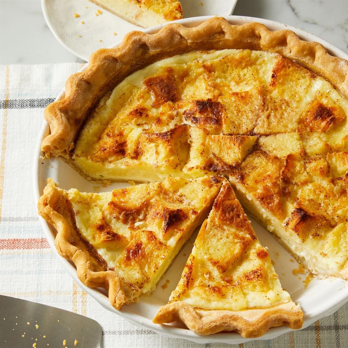 Bread Pudding Pie