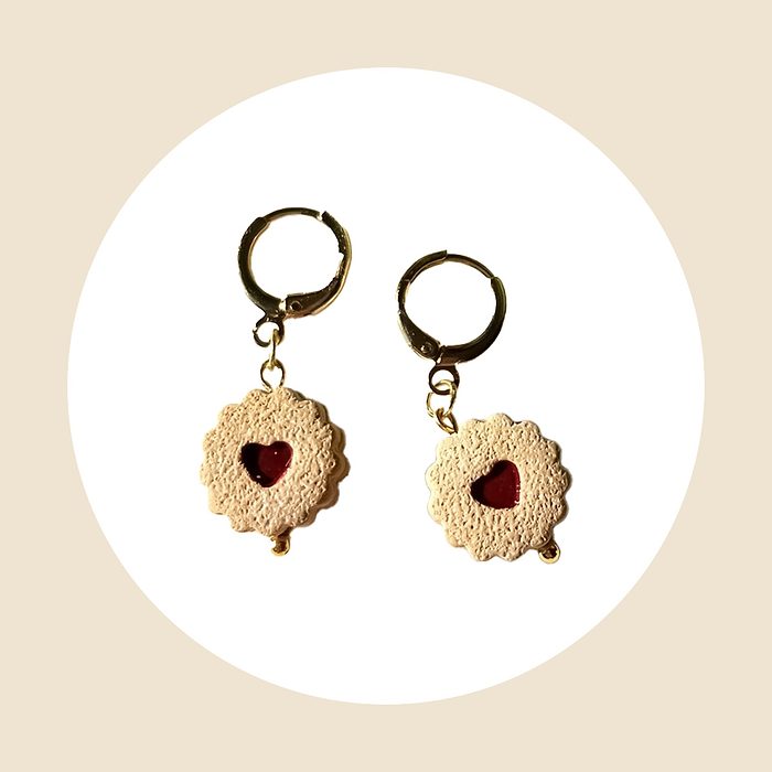 Linzer Cookie Earrings Via Etsy.com