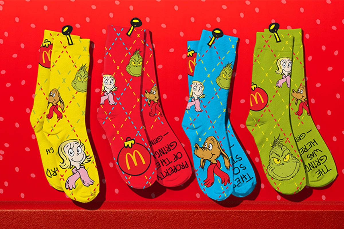 Grinch Socks