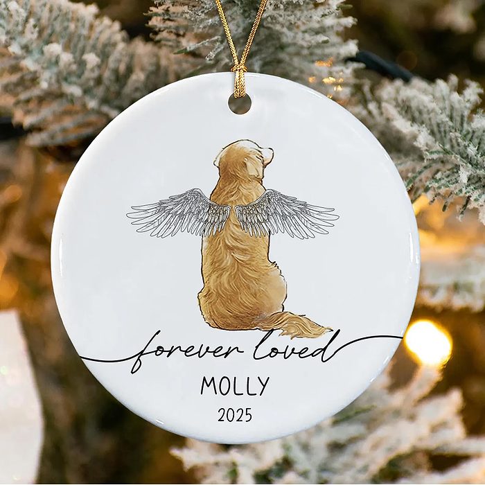Personalized Dog Christmas Memorial Ornament