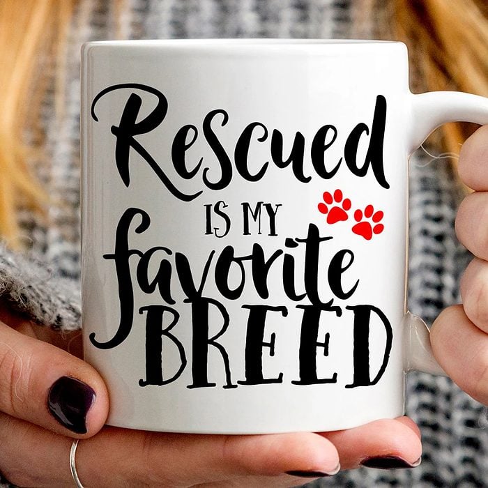 Rescued Is My Favorite Breed Mug