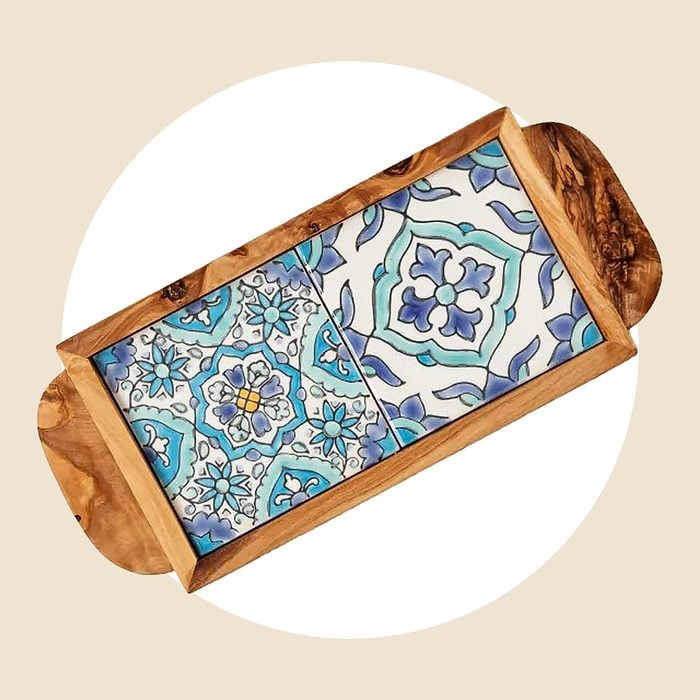Tunisian Tiled Snack Tray Via Uncommongoods.com