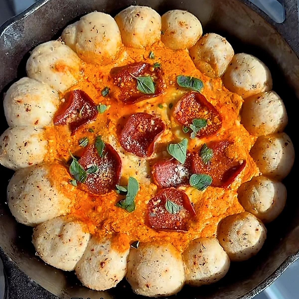 Gabrielle Dillon’s Cheesy Skillet Pizza Dip