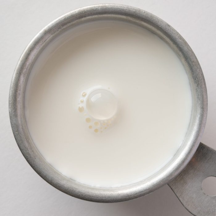 Half and Half Cream in a Measuring Cup