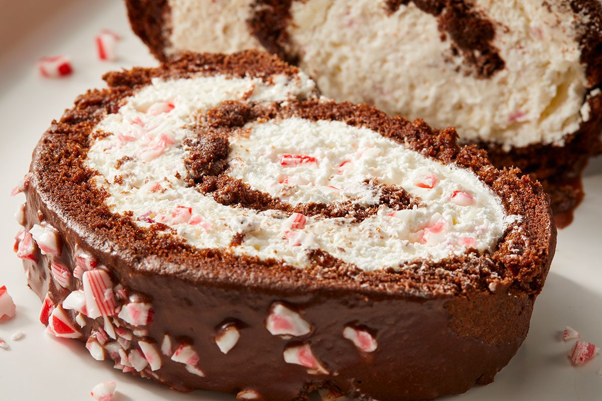 Peppermint Yule Log 