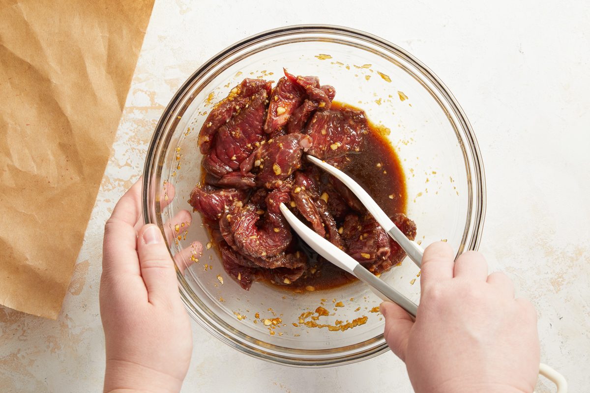 marinating beef