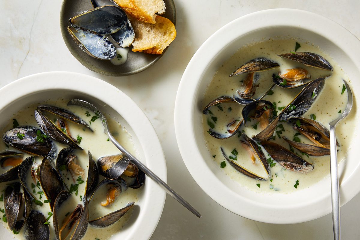 Mussel Soup With Cream