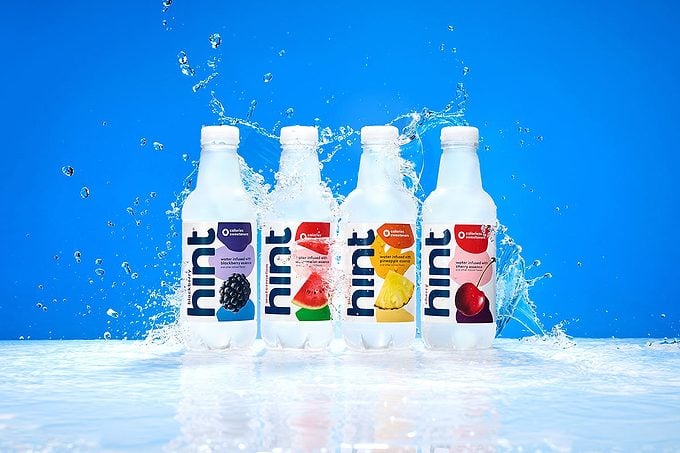 Hint Water Bottles with different flavours