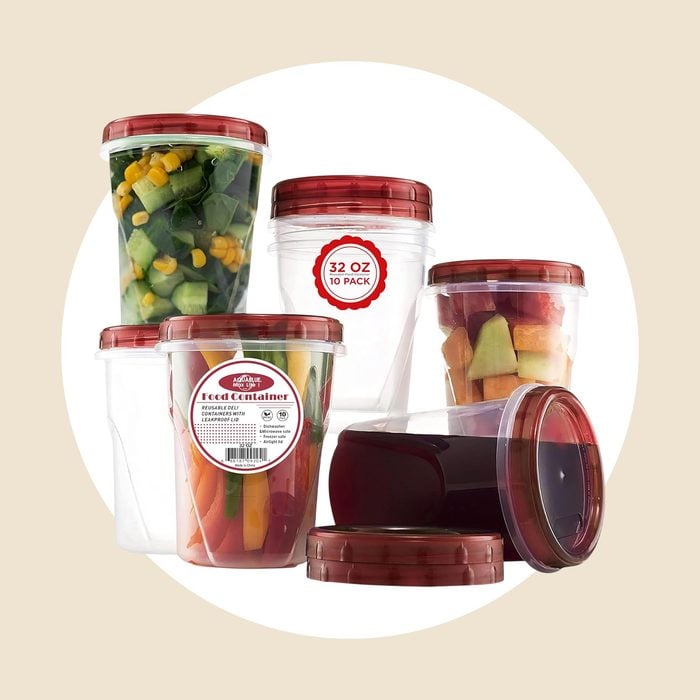 Aqua Blue Soup Freezer Storage Containers Via Amazon.com