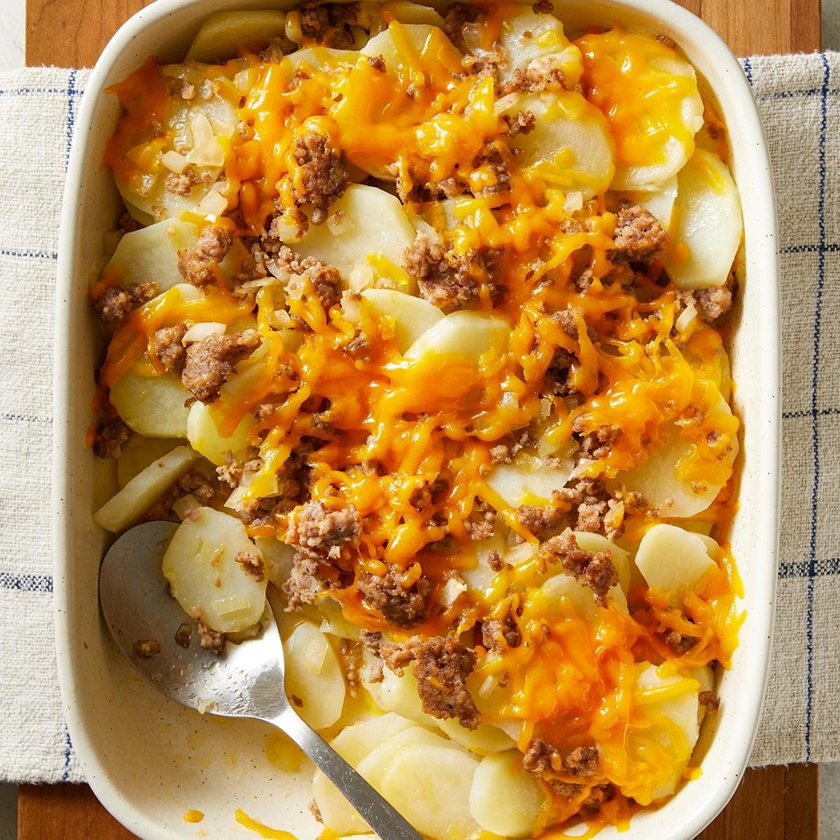Cheesy Sausage Potatoes